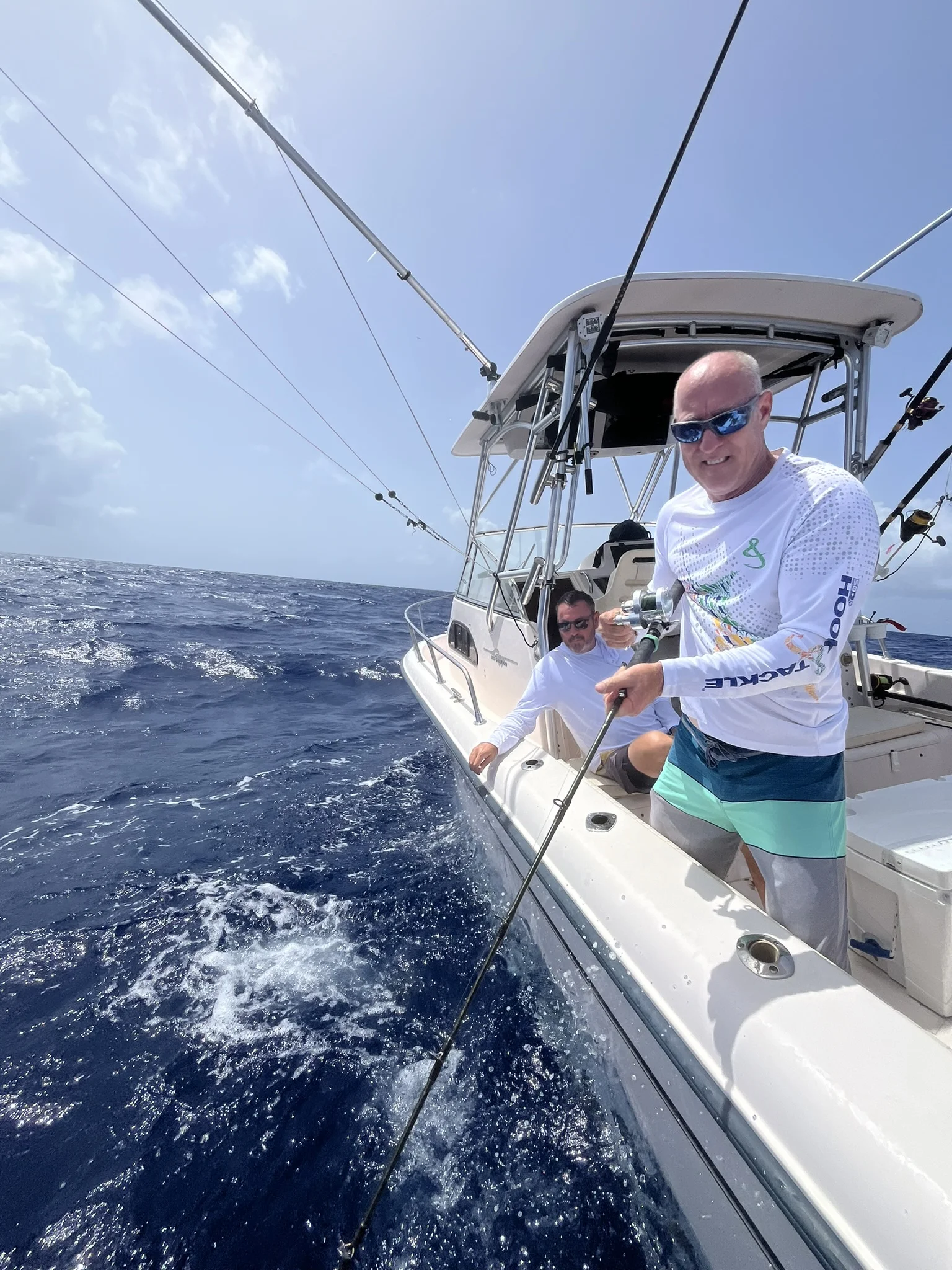 Key West fishing trip – angler with blackfin tuna on private charter